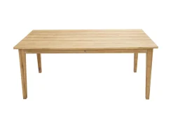 Clearance Borneo/Kota Garten-Essgruppe, natur/grau-meliert, Akazie/Alu/Polyrattan, 220x100 cm, 6 Landhaussessel, Akazie, FSC®-zertifiziertes Produkt Garten-Essgruppen|Akazien-Gartenmöbel