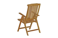 Best Dallas/Bounty Garten-Essgruppe, natur, Teak, 120/170x120 cm, 4x Klappstuhl Garten-Essgruppen|Teak-Gartenmöbel