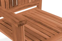Best Dallas/Washington Garten-Essgruppe, natur, Teak, 120/170x120 cm, 4x Stapelsessel Garten-Essgruppen
