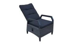 Sale Darwin Garten-Essgruppe mit 8 Dining Sesseln, anthrazit/grau, Alu/Polyrattan, Tisch 200 x 100 cm, verstellbare Rückenlehne Polyrattan-Gartenmöbel|Garten-Essgruppen