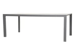 Sale Darwin Garten-Essgruppe mit 8 Dining Sesseln, anthrazit/grau, Alu/Polyrattan, Tisch 200 x 100 cm, verstellbare Rückenlehne Polyrattan-Gartenmöbel|Garten-Essgruppen