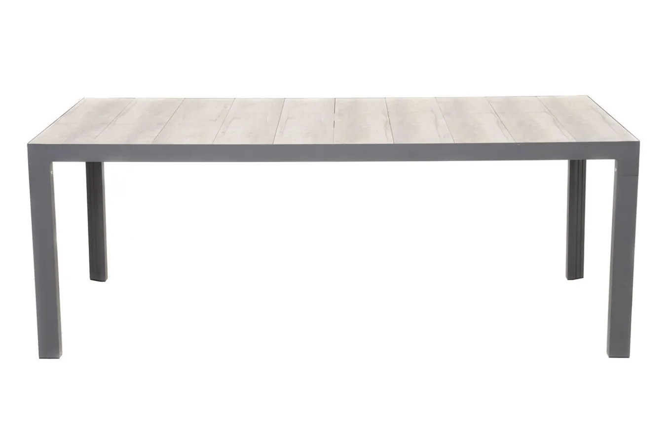 Sale Darwin Garten-Essgruppe mit 8 Dining Sesseln, anthrazit/grau, Alu/Polyrattan, Tisch 200 x 100 cm, verstellbare Rückenlehne Polyrattan-Gartenmöbel|Garten-Essgruppen