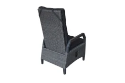 Darwin Garten-Essgruppe mit 6 Dining Sesseln, anthrazit/grau, Alu/Polyrattan, Tisch 200 x 100 cm, verstellbare Rückenlehne Garten-Essgruppen|Aluminium-Gartenmöbel