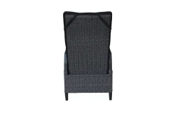 Darwin Garten-Essgruppe mit 6 Dining Sesseln, anthrazit/grau, Alu/Polyrattan, Tisch 200 x 100 cm, verstellbare Rückenlehne Garten-Essgruppen|Aluminium-Gartenmöbel