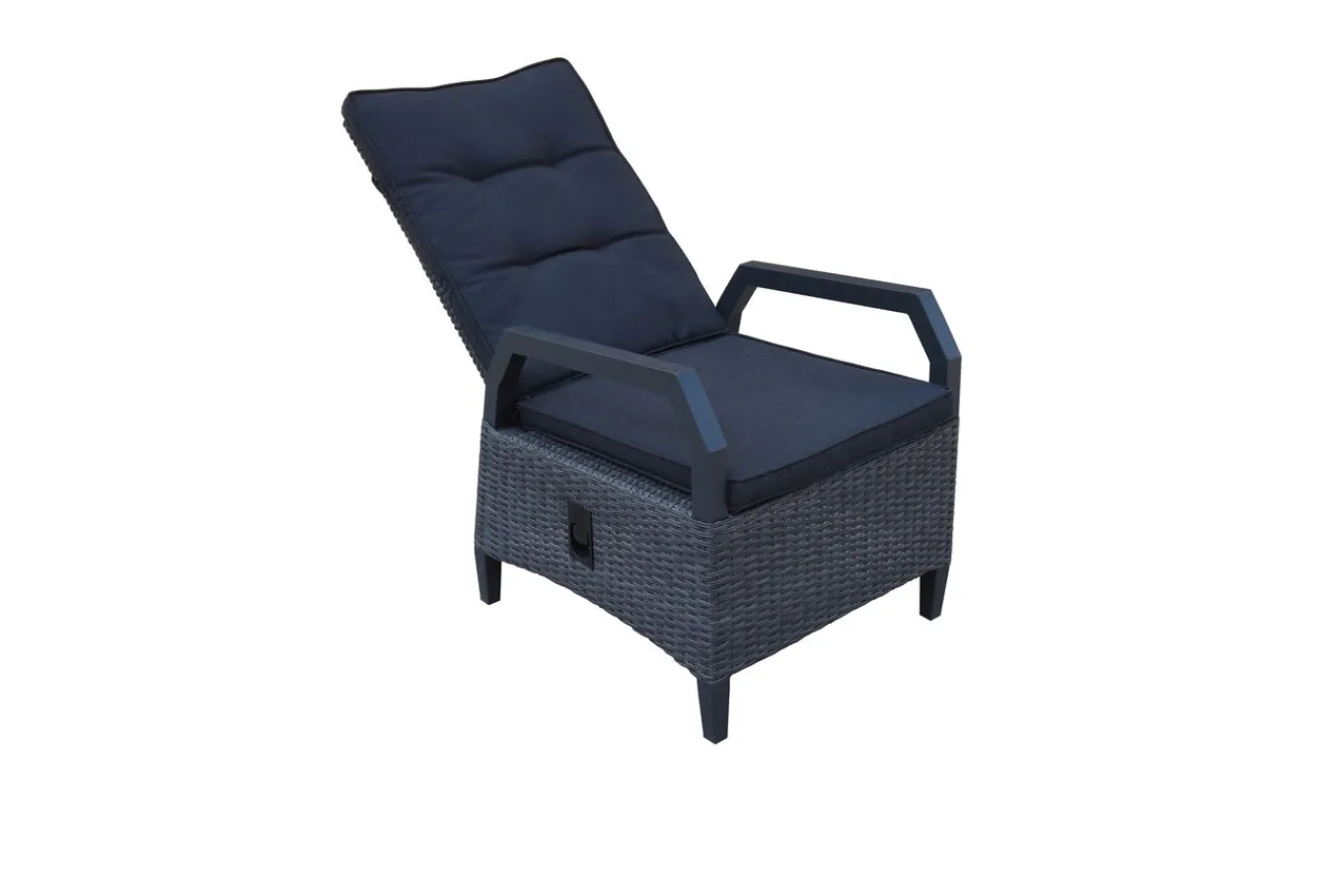 Darwin Garten-Essgruppe mit 6 Dining Sesseln, anthrazit/grau, Alu/Polyrattan, Tisch 200 x 100 cm, verstellbare Rückenlehne Garten-Essgruppen|Aluminium-Gartenmöbel