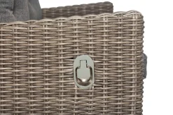 Dining Sessel, grau, Polyrattan, 74 x 83 x 110 cm, Rückenlehne stufenlos verstellbar Polyrattan-Gartenmöbel|Gartenstühle & Gartensessel