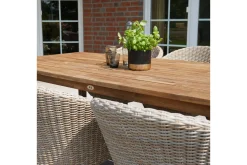 New Dining-Tisch Borneo, Akazie gebürstet, natur, 220x100 cm, FSC®-zertifiziertes Produkt Gartentische|Akazien-Gartenmöbel