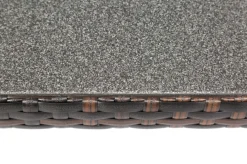Best Dining Tisch, braun marmoriert, Polyrattan, 180 x 100 cm, Tischplatte Spraystone, 6mm Gartentische|Polyrattan-Gartenmöbel