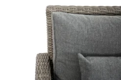 Discount Ecklounge, grau, Polyrattan, 4tlg, 5-6 Personen, inkl. Polster und Kissen Polyrattan-Gartenmöbel|Gartenlounge