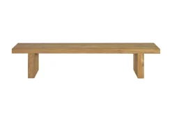 New Encino Bank, natur, recycled FSC-Teak, 220 x 40 x 46 cm Gartenbänke & Gartensofas|Teak-Gartenmöbel