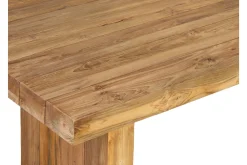 Discount Encino Garten-Essgruppe, recyceltes Teak, Tisch 220x100cm, 2 Bänke 220x40cm, Gebürstet, Hohe Belastbarkeit, FSC®-zertifiziertes Produkt Garten-Essgruppen|Teak-Gartenmöbel