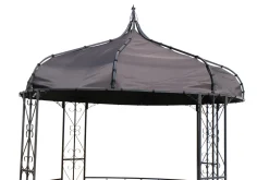 Hot Ersatzdach für Pavillon 13419, Grau, PA-beschichtetes Polyester, 300x300 cm, UV-beständig Pavillon|Gartenmöbel-Zubehör & Ersatzteile