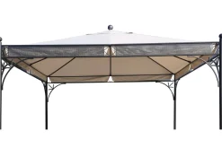 Outlet Ersatzdach für Siena Garden Pavillon Korfu, natur, Polyester PU-beschichtet, 350x350cm Pavillon|Gartenmöbel-Zubehör & Ersatzteile