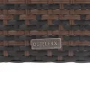 Discount 2er Set Dining Sessel, braun marmoriert, Polyrattan, 55 x 65 x 112 cm, Rücken stufenlos verstellbar Polyrattan-Gartenmöbel|Gartenstühle & Gartensessel