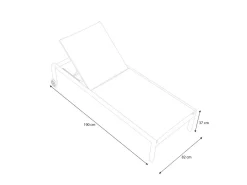 Discount 2er-Set Gartenliege, grau/schwarz, Alu/Textilene, 190 x 80 cm, rollbar, verstellbare Rückenlehne Gartenliegen|Aluminium-Gartenmöbel