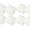 8er-Set Kissen – creme-weiß, 45 x 45 cm, wetterfest, schmutzabweisend & waschbar für Gartenmöbel Rückenkissen & Zierkissen