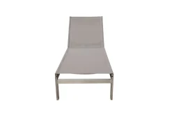 2er-Set Rollliege, taupe, Edelstahl/Teak, 212x71x36cm, mit Beistelltisch 45x45cm, FSC®-zertifiziertes Produkt Gartenliegen