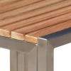 Best 2er-Set Sonnenliegen, taupe, Edelstahl/Textilene, 195 x 74 cm, mit Beistelltisch 45 x 45 cm, FSC®-zertifiziertes Produkt Gartenliegen