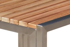 Best 2er-Set Sonnenliegen, taupe, Edelstahl/Textilene, 195 x 74 cm, mit Beistelltisch 45 x 45 cm, FSC®-zertifiziertes Produkt Gartenliegen