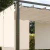 Clearance 2er Vorhangset, creme, Polyester, 170 x 150 cm, witterungs- & UV-beständig, passend für Pergola 3x3 m Pergola|Gartenmöbel-Zubehör & Ersatzteile