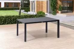 Outlet Esstisch, anthrazit, Aluminium/Spraystone, 160x95 cm Gartentische
