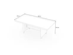 Online Esstisch, grau/dessert-beige, Alu/bedrucktes Glas, 200 x 95 cm, witterungsbeständig, kratzfest Gartentische