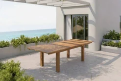 Outlet Esstisch, natur, Akazie, 180/220/260x100cm, zweifacher Synchronauszug, geölt, FSC®-zertifiziertes Produkt Gartentische