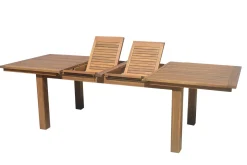 Outlet Esstisch, natur, Akazie, 180/220/260x100cm, zweifacher Synchronauszug, geölt, FSC®-zertifiziertes Produkt Gartentische