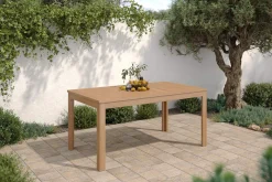 New Esstisch, natur, Akazie, 160 x 90 cm, FSC®-zertifiziertes Produkt Gartentische