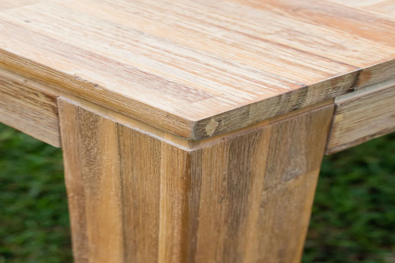 Clearance Esstisch, natur, Akazie, 200 x 100 cm, Teak-Optik, FSC®-zertifiziertes Produkt Gartentische