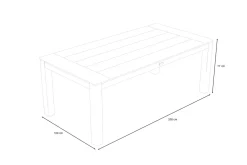 Clearance Esstisch, natur, Akazie, 200 x 100 cm, Teak-Optik, FSC®-zertifiziertes Produkt Gartentische