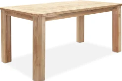 New Esstisch, natur, recyceltes SLVK-Teakholz, Plattenstärke 30 mm, 160 x 90 x 77 cm Gartentische
