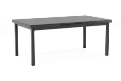 Clearance Evora Garten-Essgruppe, grau/anthrazit, Alu/Polyrattan, ausziehbare Tischplatte 180/240 x 100 cm, 6 Diningsessel Garten-Essgruppen