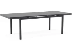 Clearance Evora Garten-Essgruppe, grau/anthrazit, Alu/Polyrattan, ausziehbare Tischplatte 180/240 x 100 cm, 6 Diningsessel Garten-Essgruppen