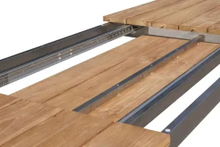 Discount Falun Garten-Essgruppe mit 8 Sesseln, braun/silber, Teakholz/Edelstahl, 220/340 x 100 cm, ausziehbar stapelbar FSC®-zertifiziert Garten-Essgruppen