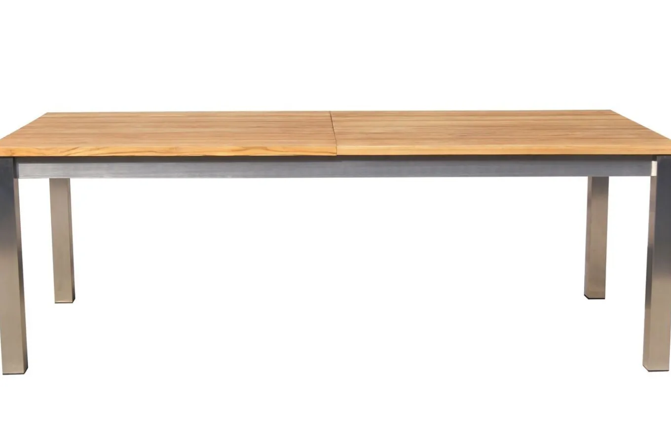 Best Falun Garten-Essgruppe mit 6 Sesseln, braun/silber, Teakholz/Edelstahl, 220/340 x 100 cm, ausziehbar, stapelbar, FSC®-zertifiziertes Produkt Garten-Essgruppen