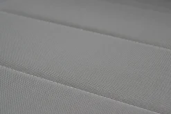 Clearance Freischwinger, taupe, Edelstahl/Textilene, padded, Armlehnen aus Teakholz Edelstahl-Gartenmöbel|Gartenstühle & Gartensessel