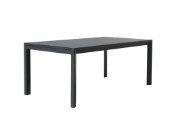 Garten-Essgruppe, anthrazit, Aluminium, Ausziehtisch 180/270x100 cm, 8 Sessel Garten-Essgruppen|Aluminium-Gartenmöbel