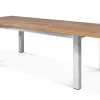 Best Garten-Essgruppe, Edelstahl/recyceltes Teak, 200/260x100 cm, 6 Armlehnensessel, inkl. Polster, FSC®-zertifiziertes Produkt Garten-Essgruppen