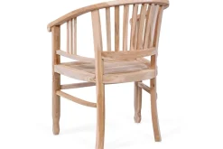 Best Garten-Essgruppe, Edelstahl/recyceltes Teak, 200/260x100 cm, 6 Armlehnensessel, inkl. Polster, FSC®-zertifiziertes Produkt Garten-Essgruppen
