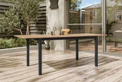 Sale Garten-Essgruppe mit 8 Sesseln, xerix/anthrazit, Alu/Textilene, ausziehbar & stapelbar, witterungsbeständig, hohe Belastbarkeit, pflegeleicht Garten-Essgruppen|Aluminium-Gartenmöbel