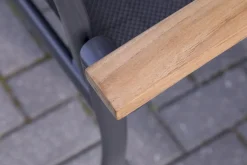 Sale Garten-Essgruppe mit 8 Sesseln, xerix/anthrazit, Alu/Textilene, ausziehbar & stapelbar, witterungsbeständig, hohe Belastbarkeit, pflegeleicht Garten-Essgruppen|Aluminium-Gartenmöbel