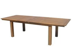 Garten-Essgruppe, natur, Akazie, Ausziehtisch 180/220/260 x 100 cm, 8 Gartenstühle, FSC®-zertifiziertes Produkt Akazien-Gartenmöbel