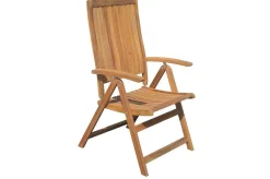 Hot Garten-Essgruppe, natur, Akazie, Tisch 160 x 90 cm, 4 Klappsessel, FSC®-zertifiziertes Produkt Garten-Essgruppen|Akazien-Gartenmöbel
