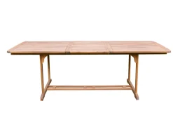 Hot Garten-Essgruppe, natur, Akazie, Ausziehtisch 150/200 x 90 cm, 6 Klappstühle, FSC®-zertifiziertes Produkt Garten-Essgruppen|Akazien-Gartenmöbel