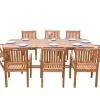 Online Garten-Essgruppe, natur, Akazie, Ausziehtisch 150/200 x 90 cm, 2 Klappstühle, 6 Armlehnensessel, 5-fach verstellbar, FSC®-zertifiziertes Produkt Garten-Essgruppen|Akazien-Gartenmöbel