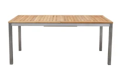 New Garten-Essgruppe, natur/anthrazit, Edelstahl/Textilene/Teakholz, Ausziehtisch 180/240x100cm, 8 Diningsessel, FSC®-zertifiziertes Produkt Garten-Essgruppen