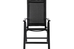 Discount Garten-Essgruppe, ® anthrazit matt, Alu / Spraystone / Textil, Tisch 180/280x100cm, 8 Klappstühle Garten-Essgruppen|Aluminium-Gartenmöbel