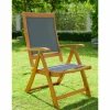 Best Garten-Essgruppe, 4 Personen, ausziehbar, 180-240cm, Akazie/Textilene, FSC®-zertifiziert Garten-Essgruppen|Akazien-Gartenmöbel