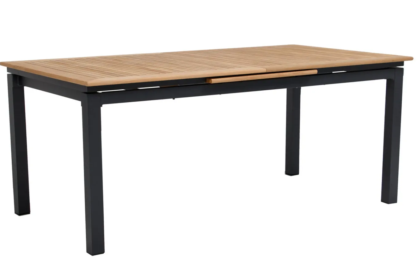 Discount Garten-Essgruppe, 8 Personen, ausziehbarer Tisch 180–240 cm, Aluminium/Teakholz FSC®-zertifiziert Garten-Essgruppen|Aluminium-Gartenmöbel